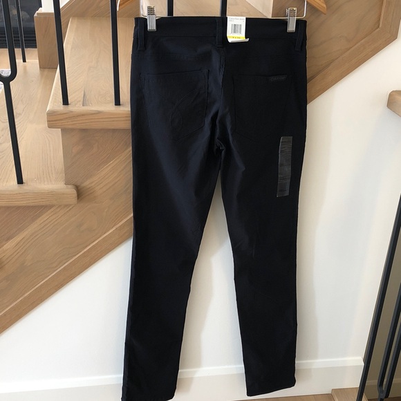 NWT Calvin Klein 5-Pocket Mid-Rise Straight Pants in Black, Size 2 Tall (Like 4) - Picture 12 of 13